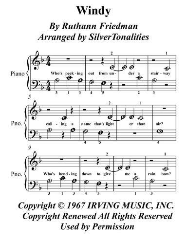 Windy (arr. SilverTonalities)