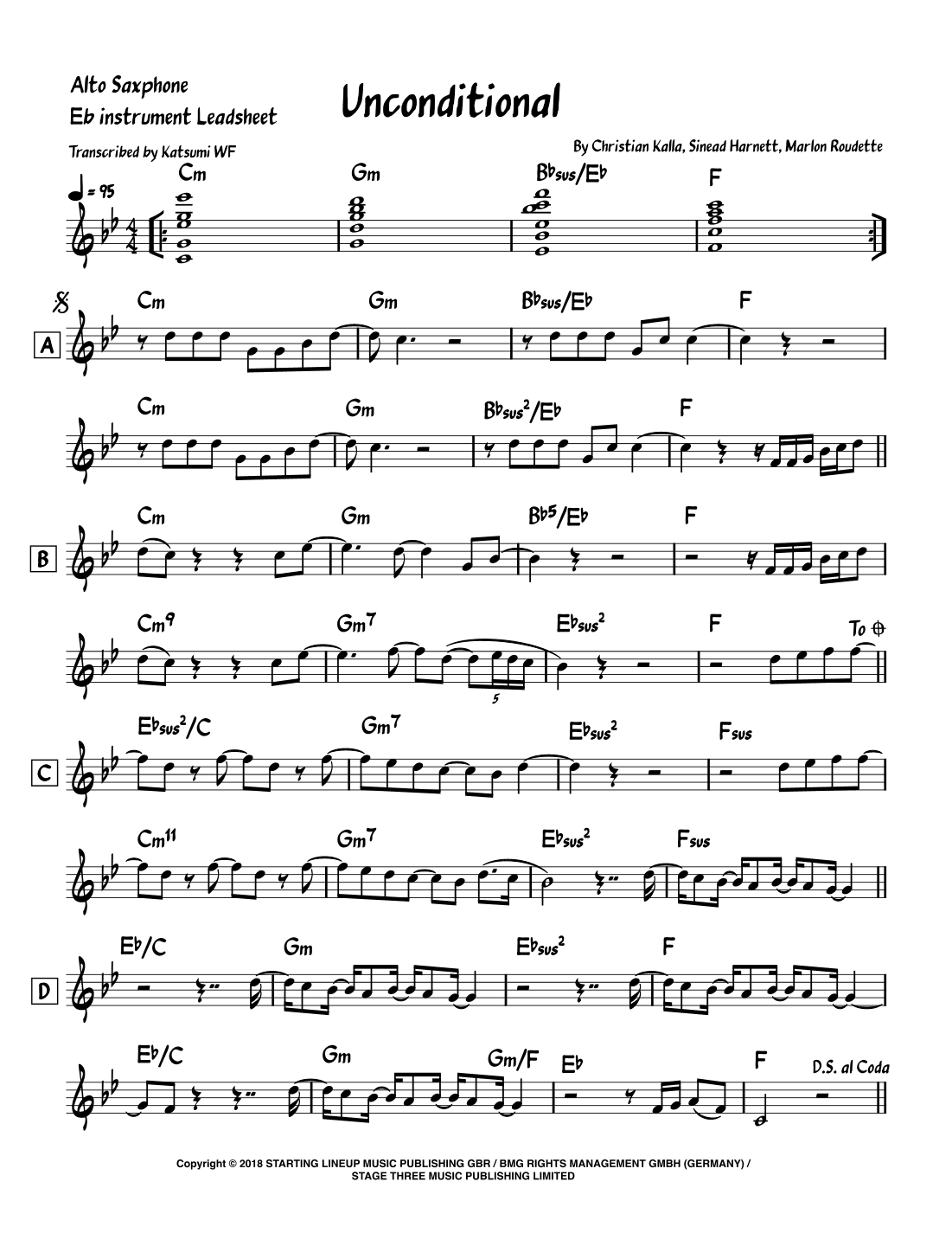 Unconditional (arr. Katsumi WF)