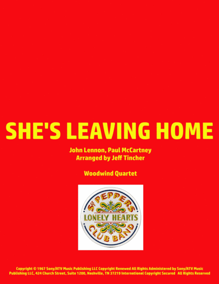 She's Leaving Home (arr. Jeff Tincher)