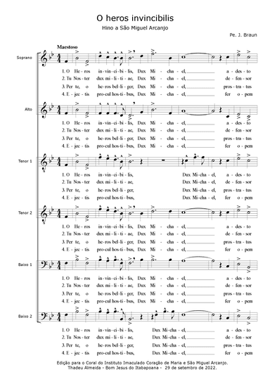 O Heros invincibilis (6 voices) (arr. Anonimous)
