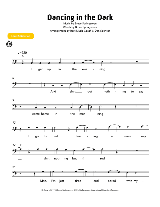 Dancing In The Dark (arr. Best Music Coach)