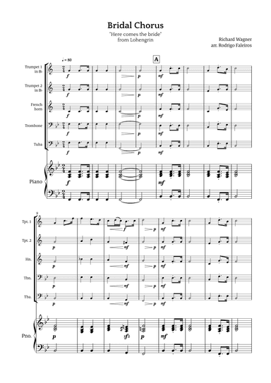 Bridal Chorus (Here Comes The Bride) (arr. Rodrigo Faleiros)