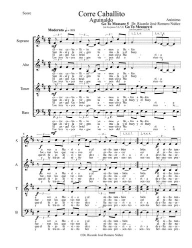 Corre Caballito , Aguinaldo Venezolano (arr. Dr. Ricardo José Romero Núñez)