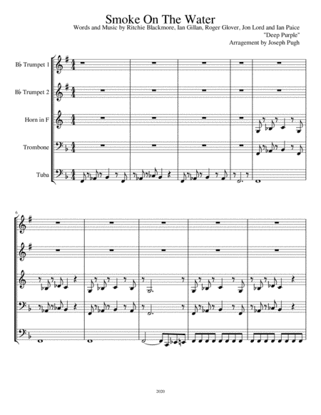 Smoke On The Water (arr. Joseph Pugh)