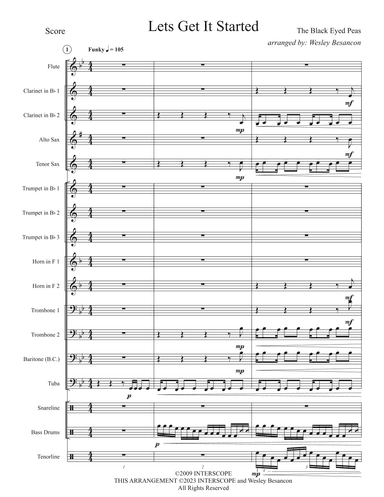 Let's Get It Started (arr. Wesley Besancon)