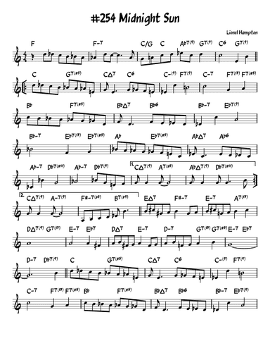 Midnight Sun (arr. John Fries)