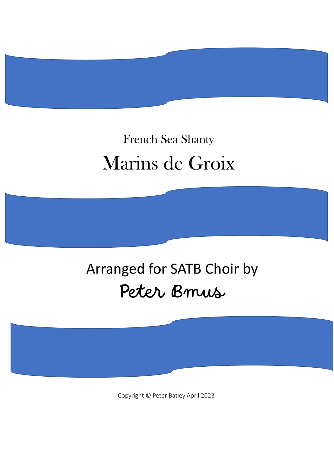 Les marins de Groix (arr. Peter Bmus)
