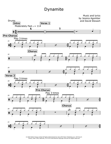 Dynamite (arr. David Lartey)