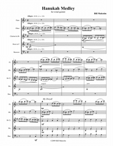 Hanukah Medley (arr. Bill Malcolm)