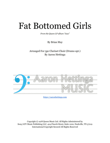 Fat Bottomed Girls (arr. Aaron Hettinga)