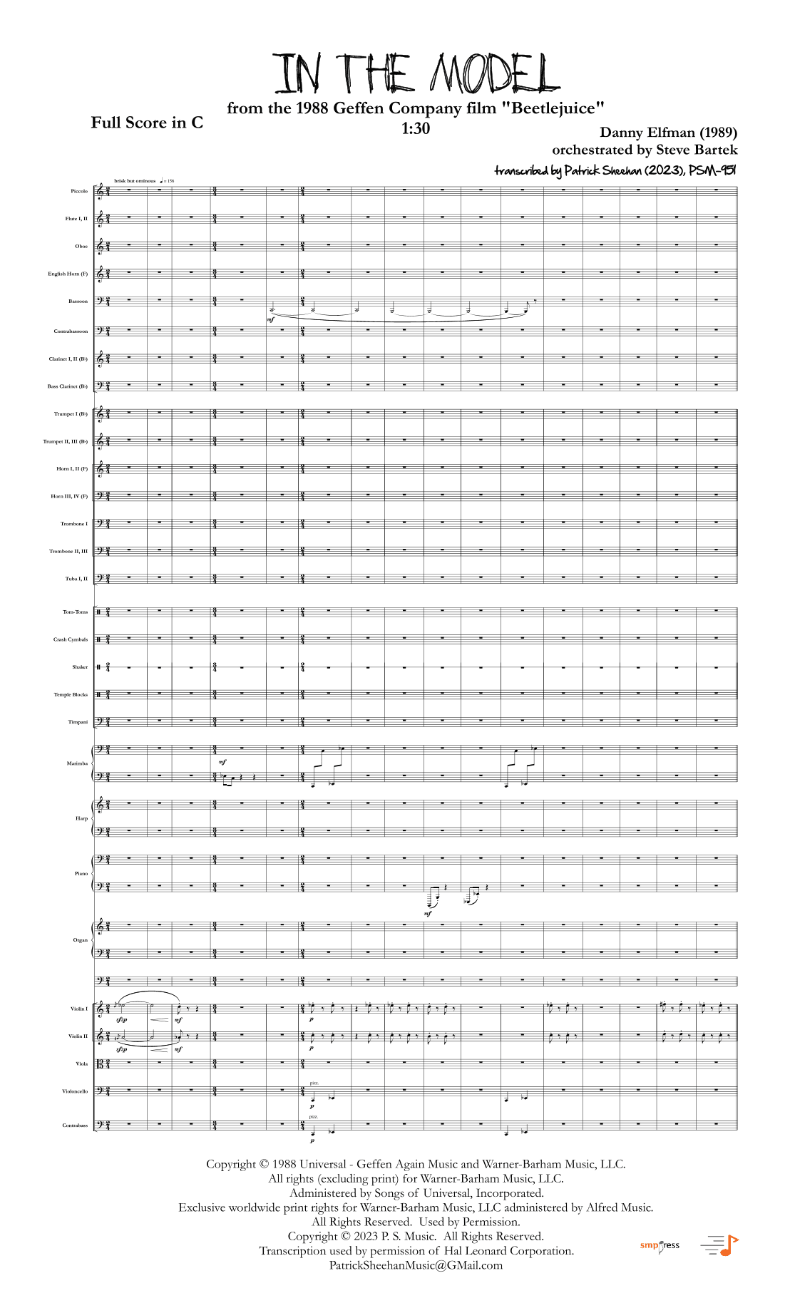 In The Model (arr. Patrick Sheehan)