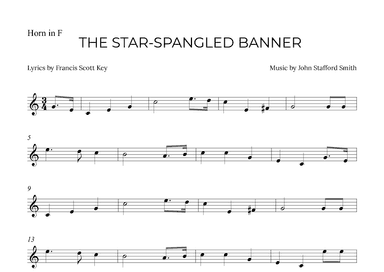 THE STAR-SPANGLED BANNER (arr. Alex Nunes Rodrigues)