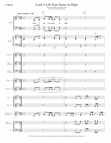 Lord, I Lift Your Name On High (arr. Lyndell Leatherman)