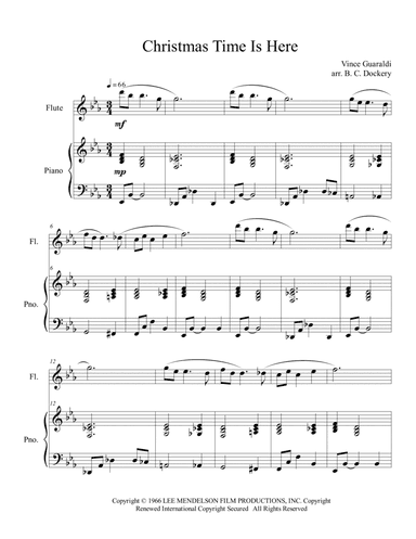 Christmas Time Is Here (arr. B. C. Dockery)