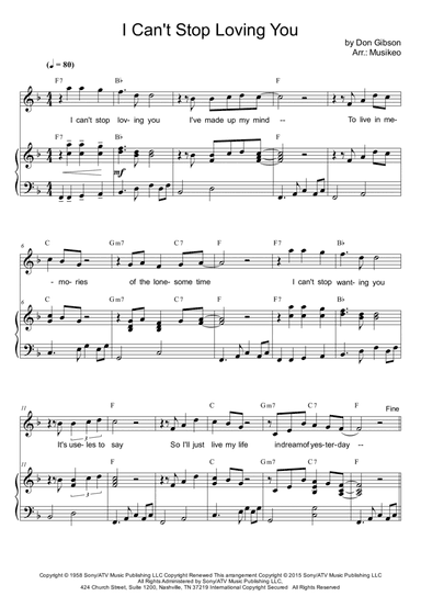 I Can't Stop Loving You (arr. Musikeo)