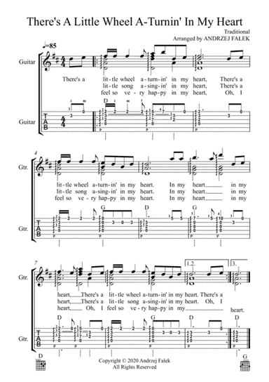 There’s a Little Wheel a Turnin’ in My Heart (arr. Andrzej Falek)