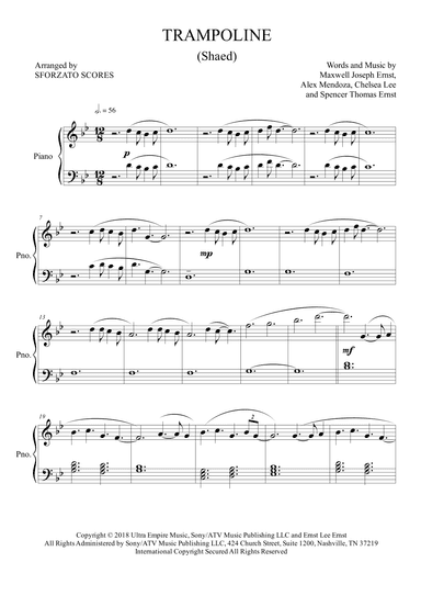 Trampoline (arr. Sforzato Scores)