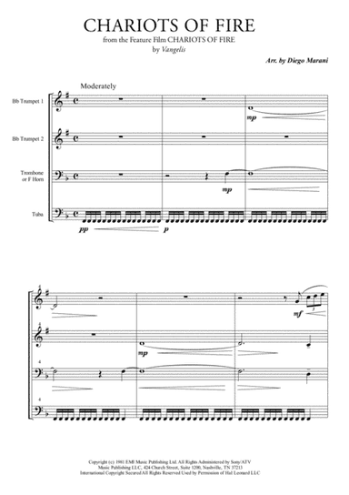 Chariots Of Fire  from the Feature Film CHARIOTS OF FIRE (arr. Diego Marani)
