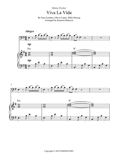 Viva La Vida (arr. Kaiserin Rebecca)