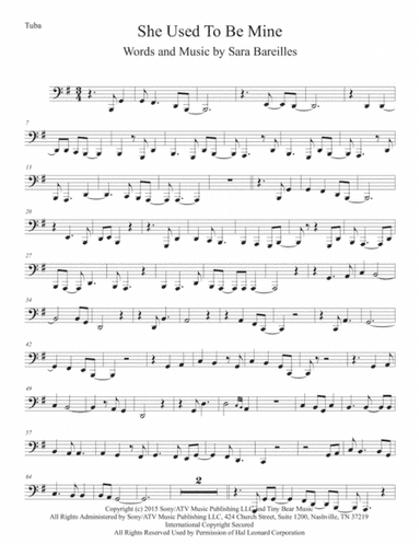 She Used To Be Mine from WAITRESS THE MUSICAL (arr. Kevin Busse)