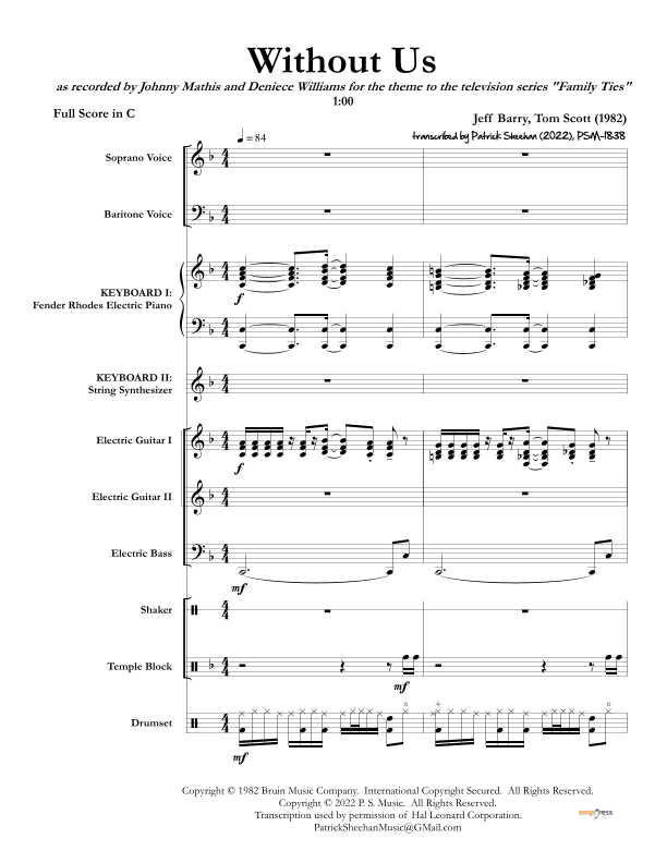 Without Us (arr. Patrick Sheehan)