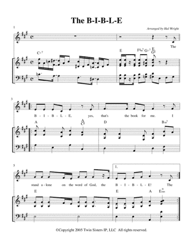The B-I-B-L-E (arr. Hal Wright)