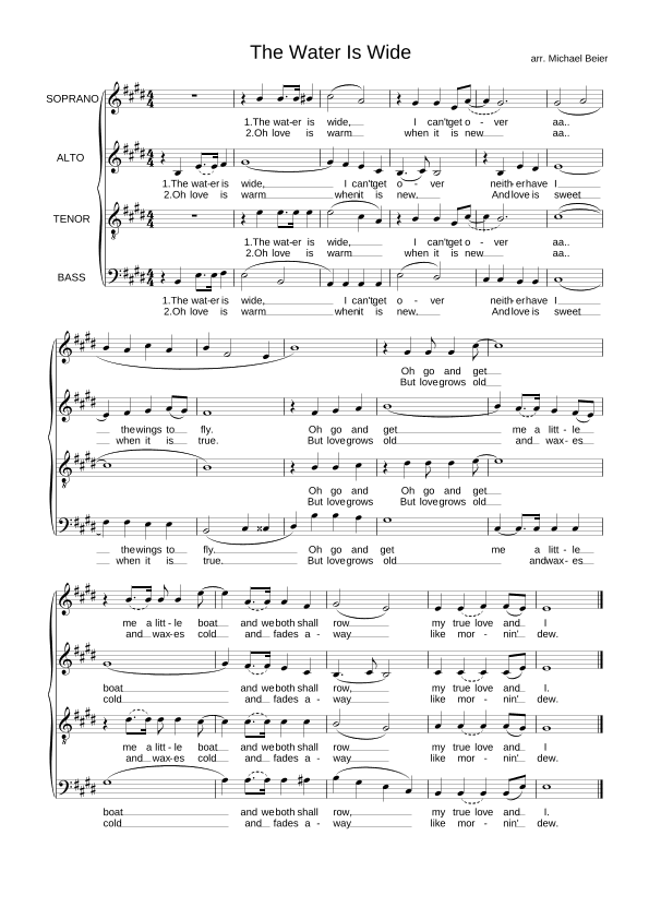 5 Songs your choir will love #1 (arr. Michael Beier)