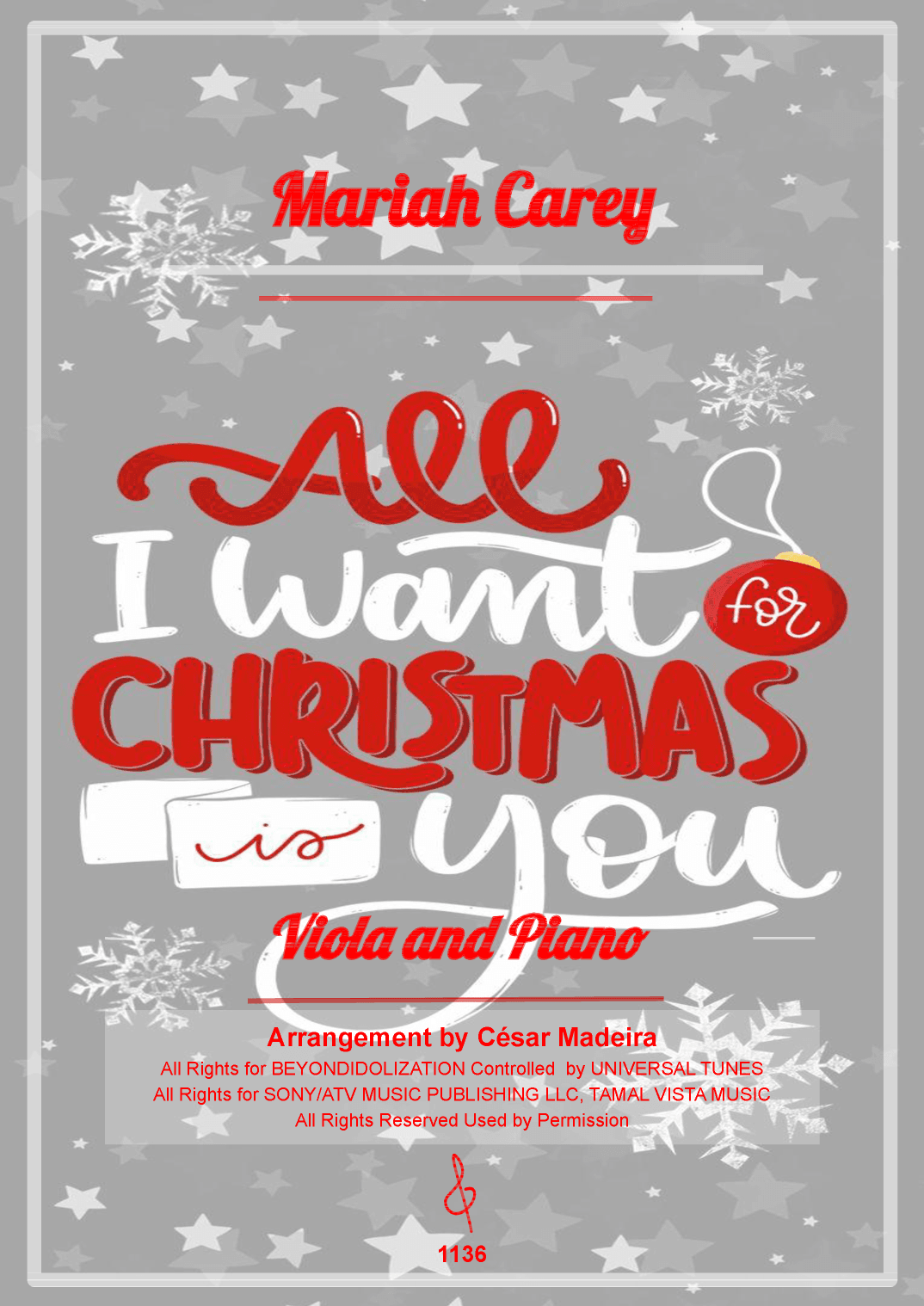 All I Want For Christmas Is You (arr. César Madeira)