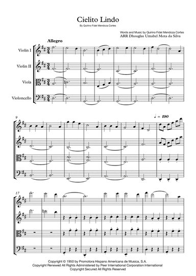 Cielito Lindo (arr. Dhouglas Umabel Mota da Silva)