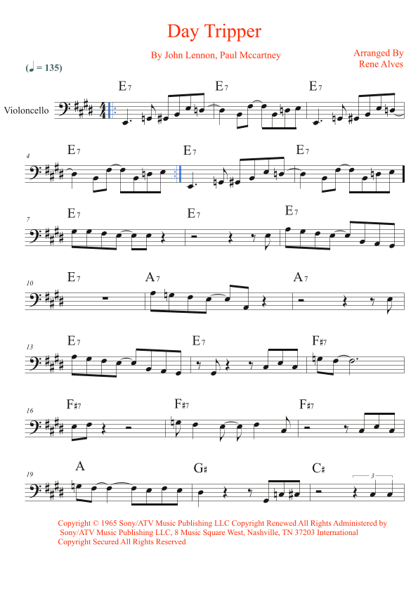 Day Tripper (arr. Rene Alves)