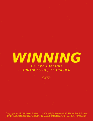 Winning (arr. Jeff Tincher)