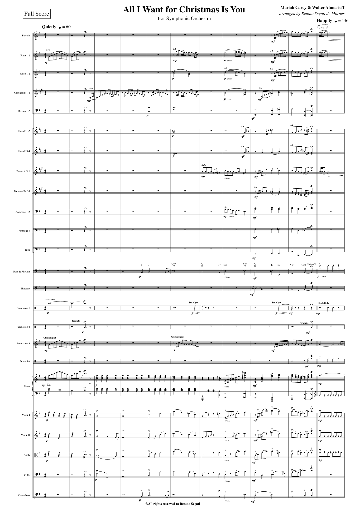 All I Want For Christmas Is You (arr. Renato Segati de Moraes)