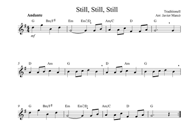 Christmas Carols for Alto Recorder: Still, Still, Still (arr. Javier Marcó)