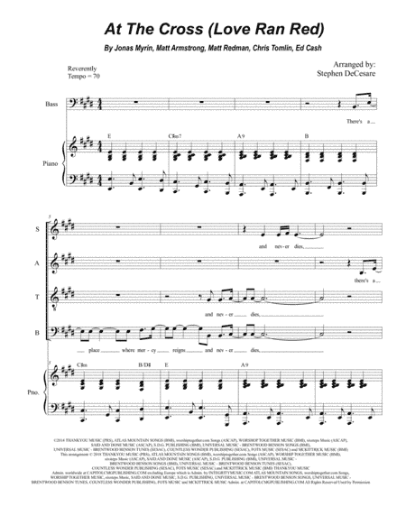 At The Cross (love Ran Red) (arr. Stephen DeCesare)
