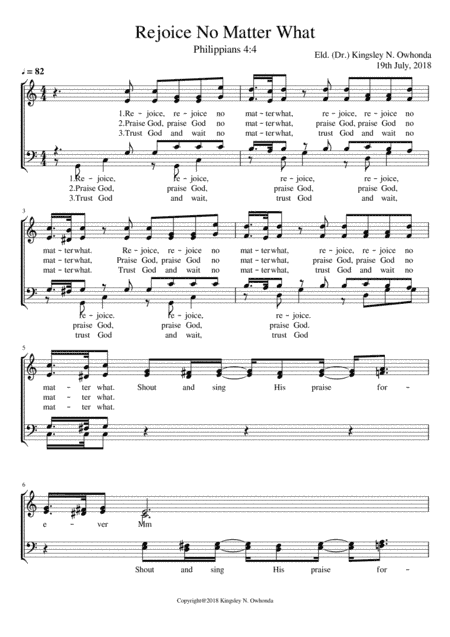 Rejoice No Matter What