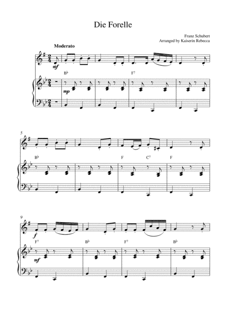 Die Forelle (D.550, The Trout) (arr. Kaiserin Rebecca)