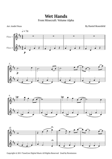 Wet Hands (arr. André Nusa)