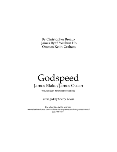 Godspeed (arr. Sherry Lewis)
