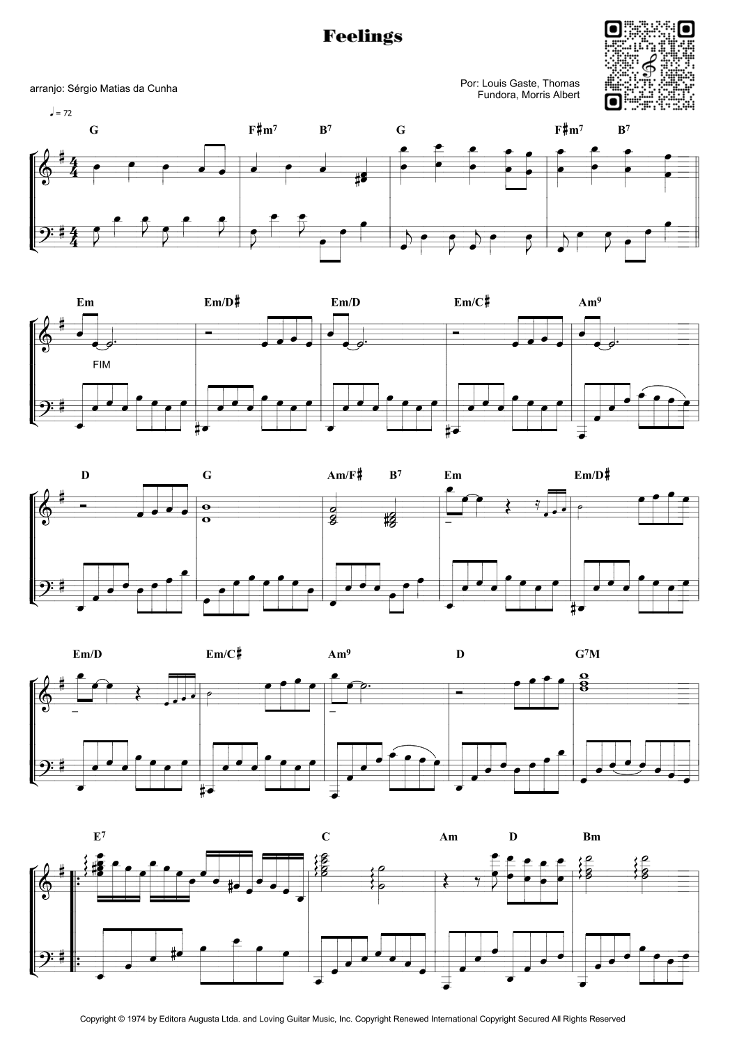 Feelings (?dime?) (arr. Sérgio Matias da Cunha)
