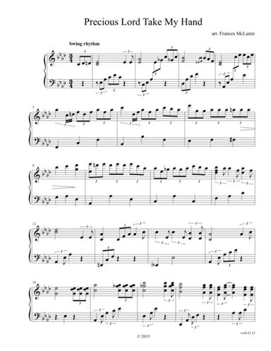 Precious Lord, Take My Hand (arr. Frances McLaren)