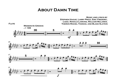About Damn Time (arr. David Lartey)