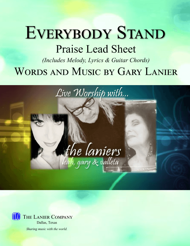 EV'RYBODY STAND, Praise Lead Sheet (Includes Melody, Lyrics & Chords)