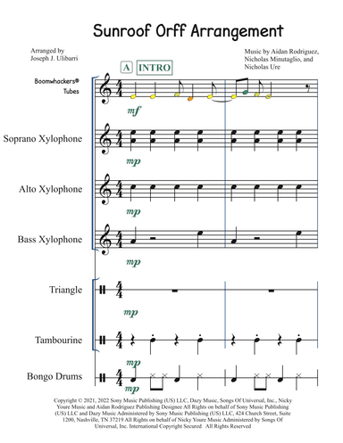 Sunroof (arr. Joseph J. Ulibarri)
