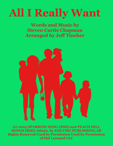 All I Really Want (arr. Jeff Tincher)