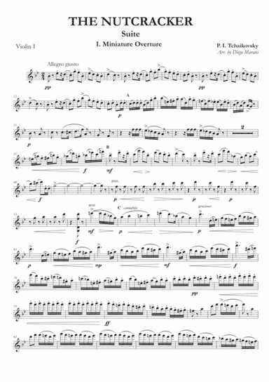 "Miniature Overture" from Nutcracker Suite for String Quartet (arr. Diego Marani)