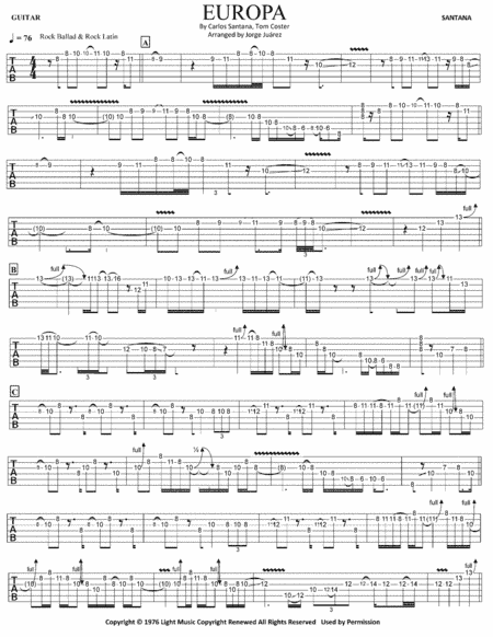 Europa (arr. Jorge Juárez)