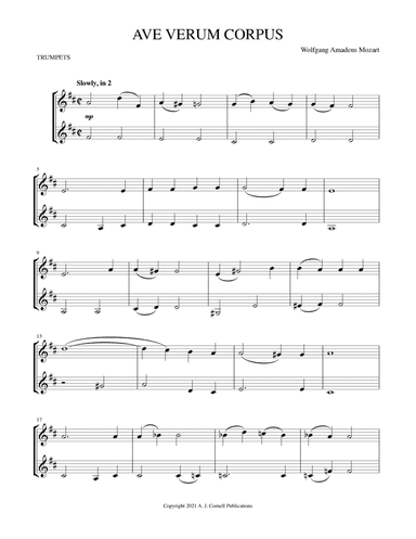 Ave Verum Corpus (arr. Mark Phillips)