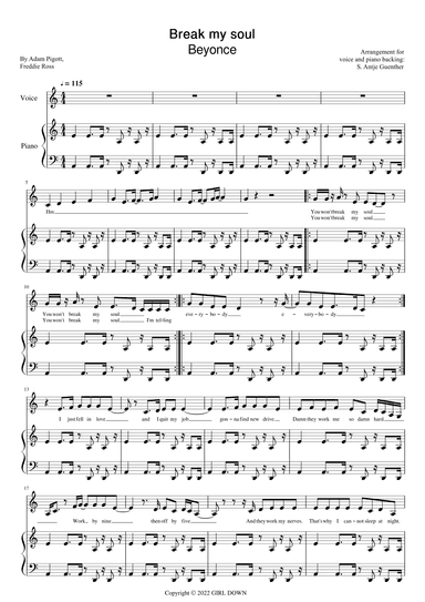 Break My Soul (arr. Antje Günther)