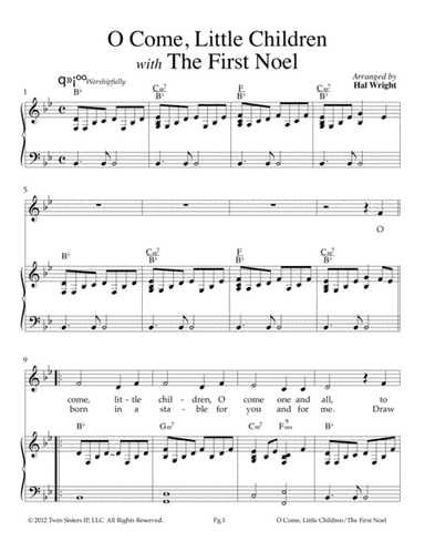 O Come Little Children / The First Noel (arr. Hal Wright)