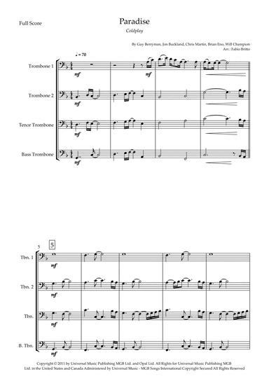 Paradise (arr. Fabio Britto)
